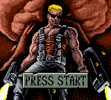 Duke Nukem title screen for GameBoy Color